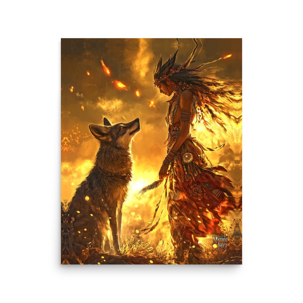 Dawn of the Skinwalker Photo Paper Poster - Mythic Jheyz Collection - BBairt