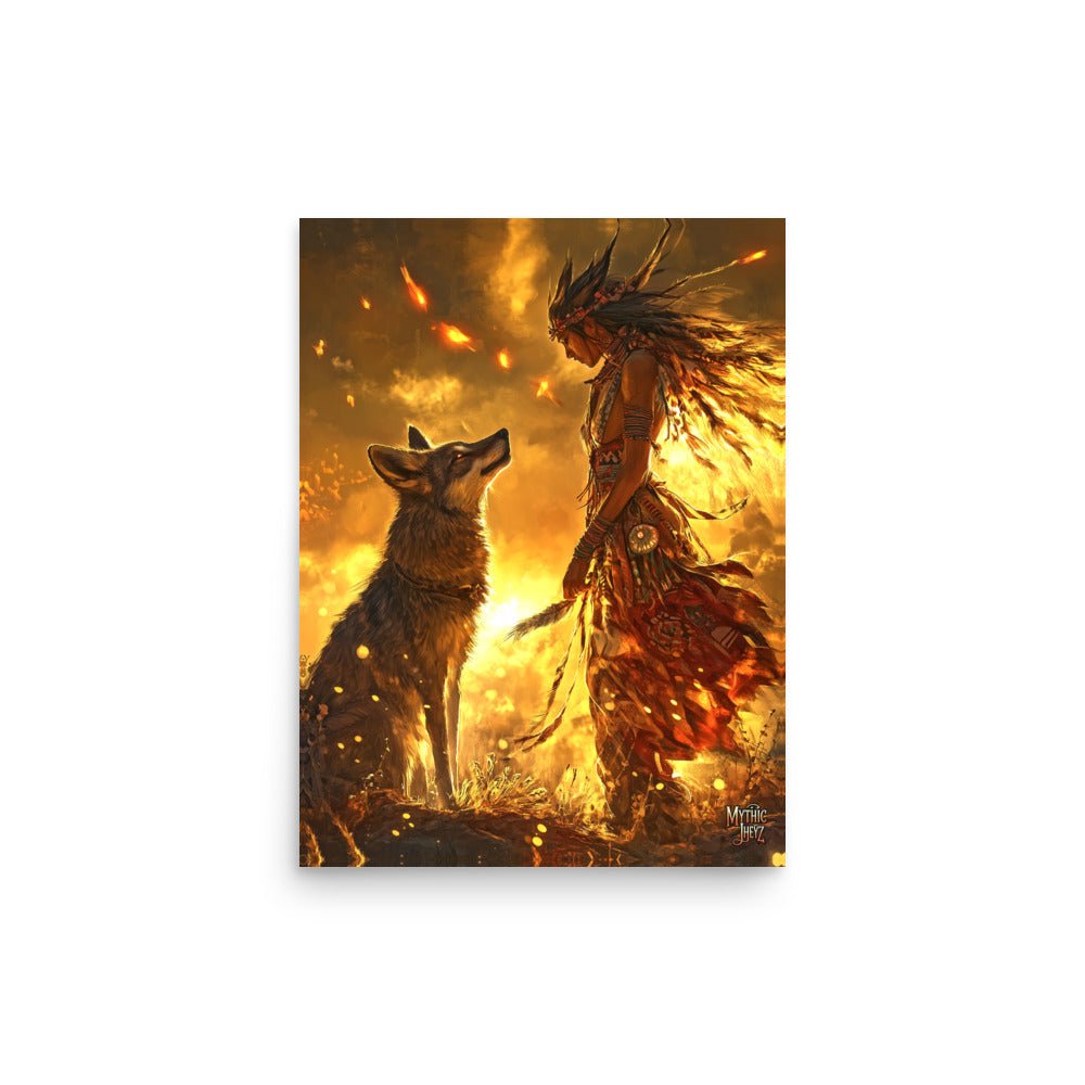 Dawn of the Skinwalker Photo Paper Poster - Mythic Jheyz Collection - BBairt