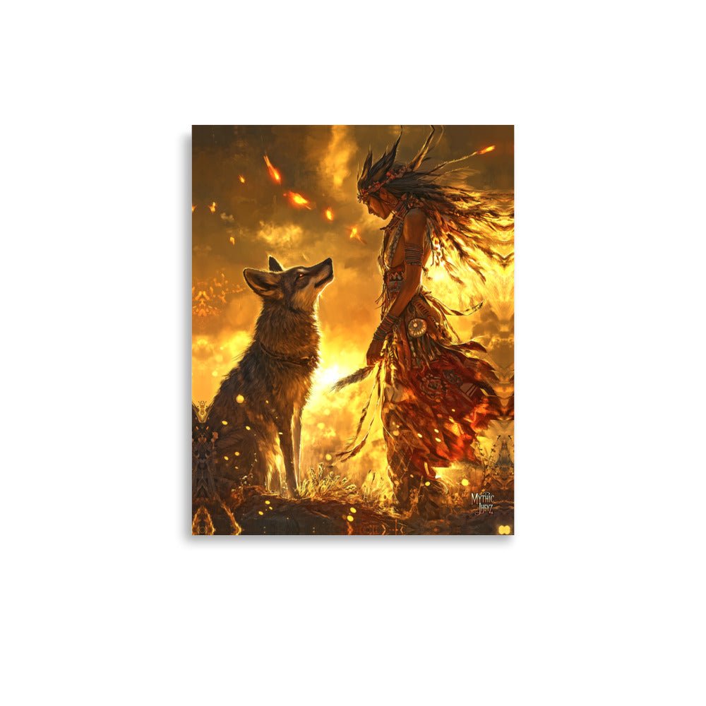 Dawn of the Skinwalker Photo Paper Poster - Mythic Jheyz Collection - BBairt