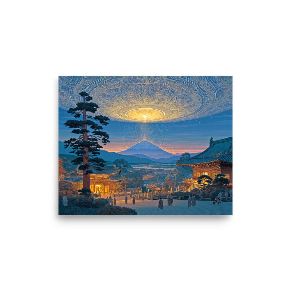 Dawn Over the Celestial Gate – Photo Paper Poster - BBairt