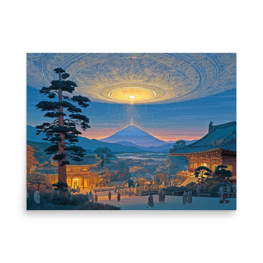 Dawn Over the Celestial Gate – Photo Paper Poster - BBairt