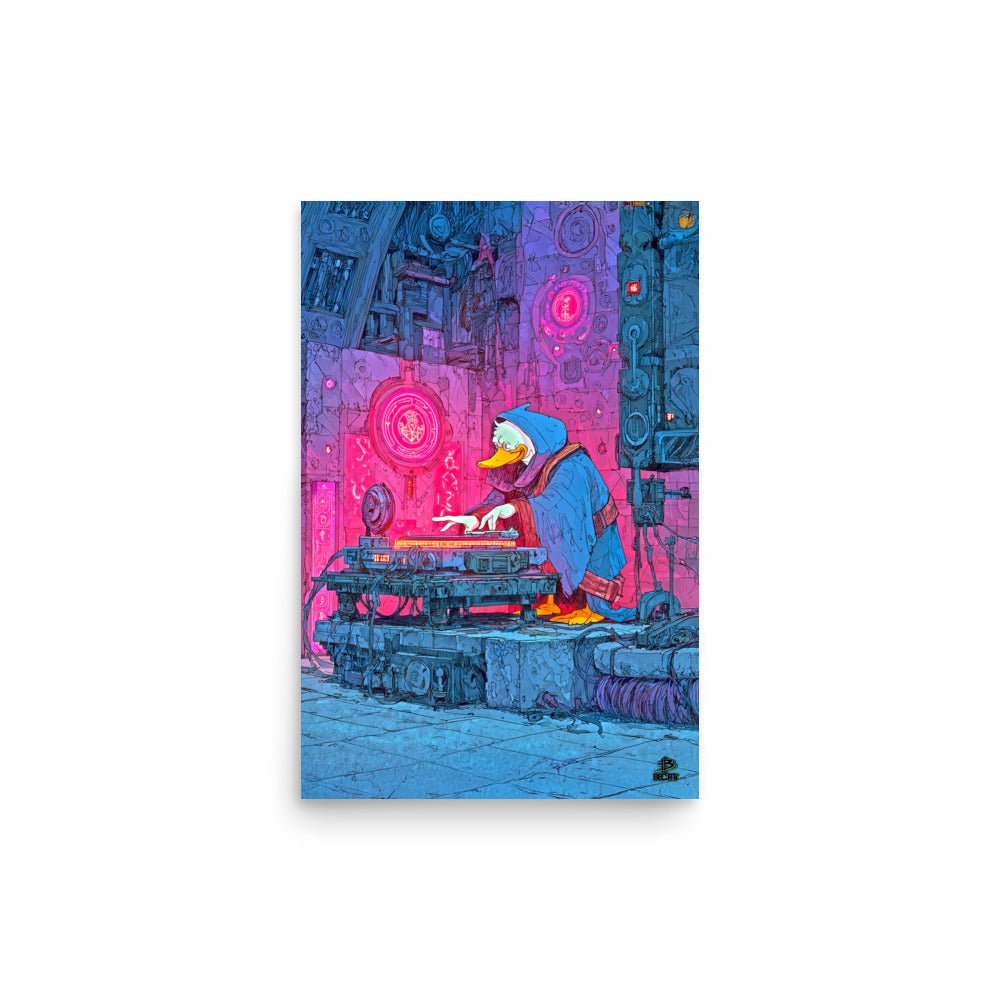 Dax the Duck DJ - Photo Paper Poster - BBairt