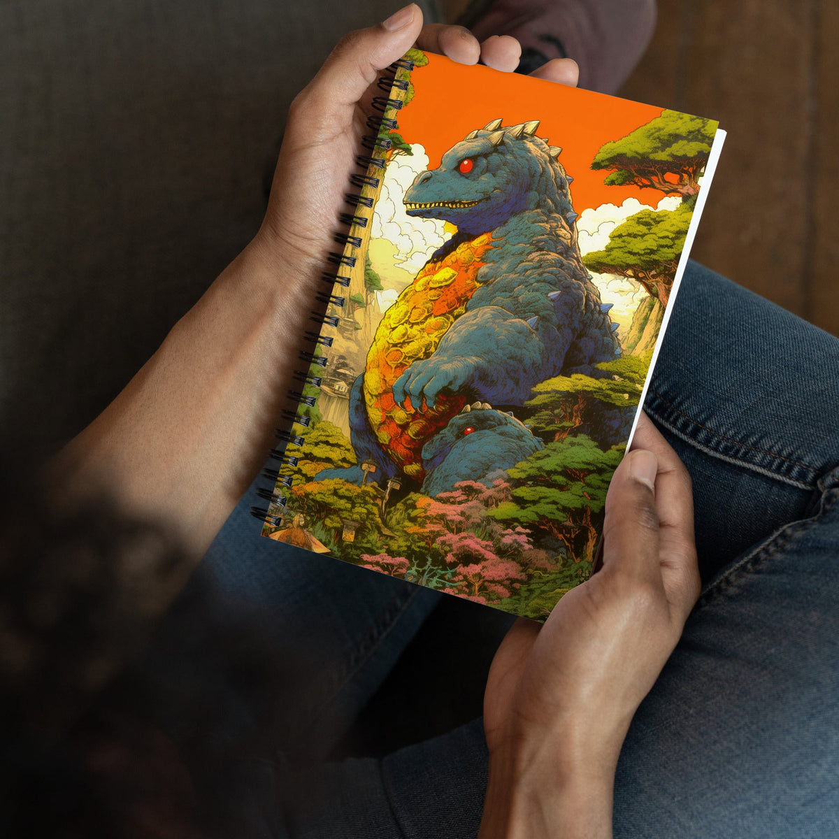 Eggora the Gentle Kaiju - Spiral notebook - BBairt