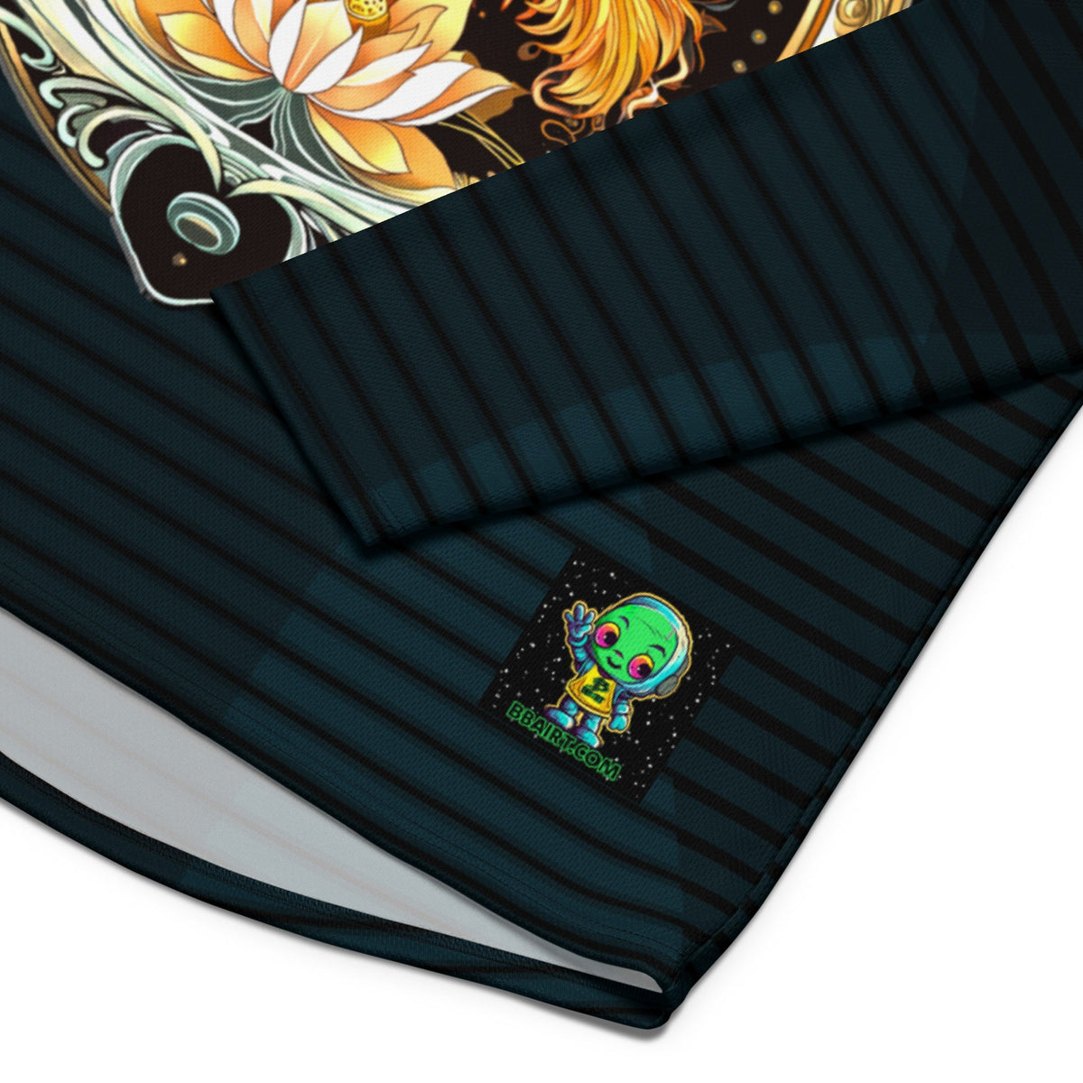 Elemental Harmony: Fiery Phoenix and Calm Lotus - Recycled hockey fan jersey - BBairt