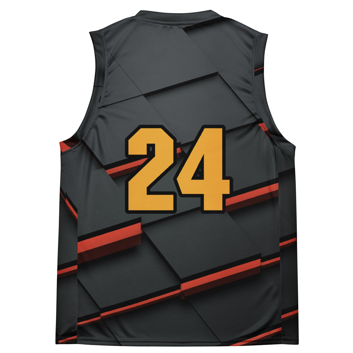 Elemental Harmony: Fiery Phoenix and Calm Lotus - Unisex Basketball Jersey - Ember Glow Colorway - BBairt