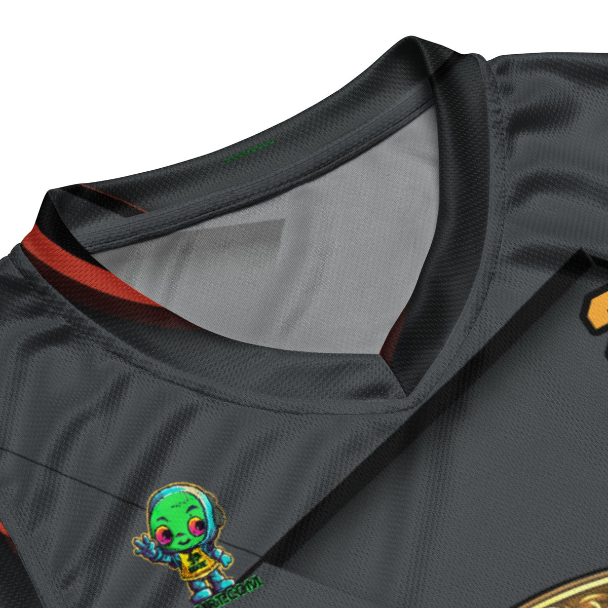 Elemental Harmony: Fiery Phoenix and Calm Lotus - Unisex Basketball Jersey - Ember Glow Colorway - BBairt