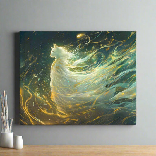 Elysia the Moonlit Spirit – Canvas Print - BBairt
