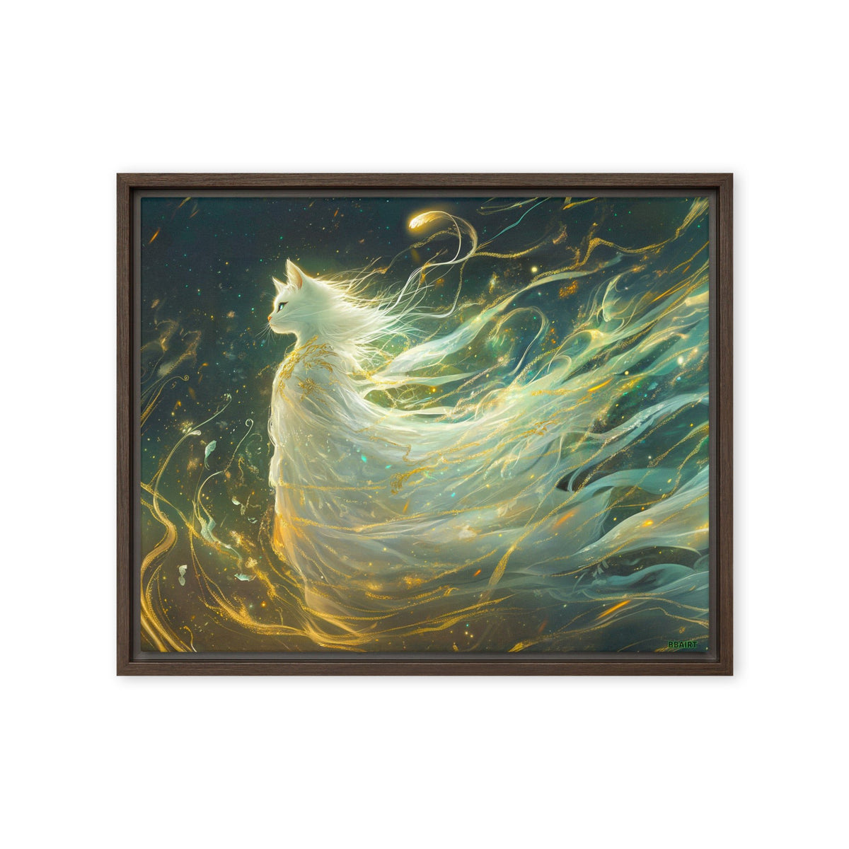 Elysia the Moonlit Spirit – Framed Canvas Print - BBairt