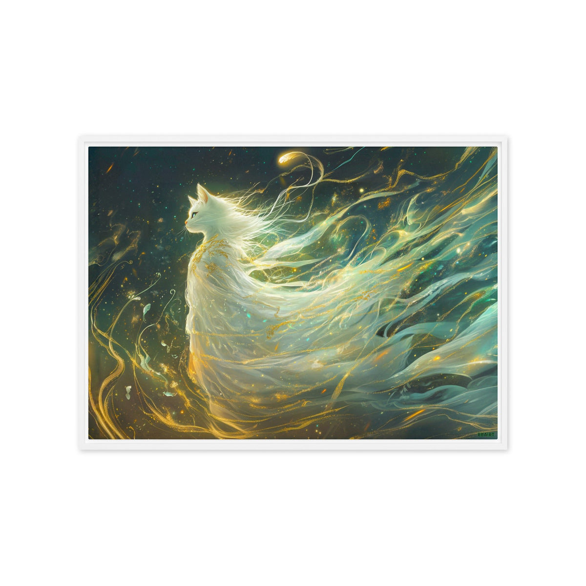 Elysia the Moonlit Spirit – Framed Canvas Print - BBairt