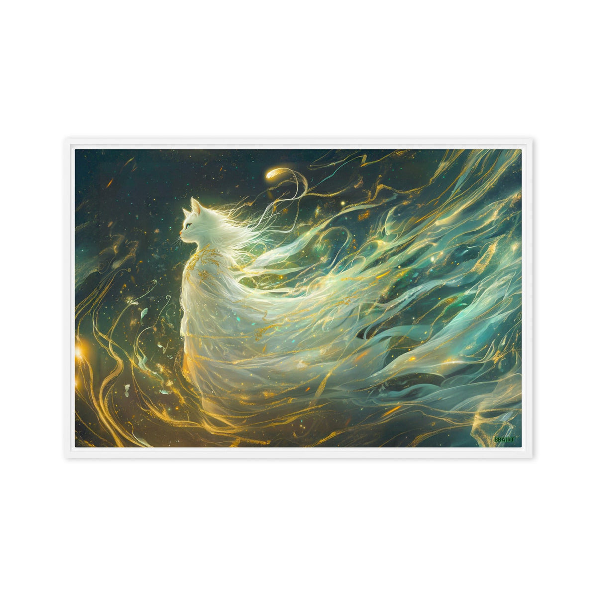 Elysia the Moonlit Spirit – Framed Canvas Print - BBairt