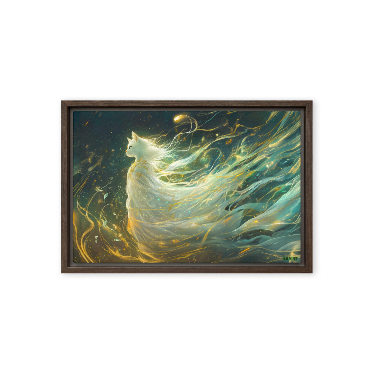 Elysia the Moonlit Spirit – Framed Canvas Print - BBairt