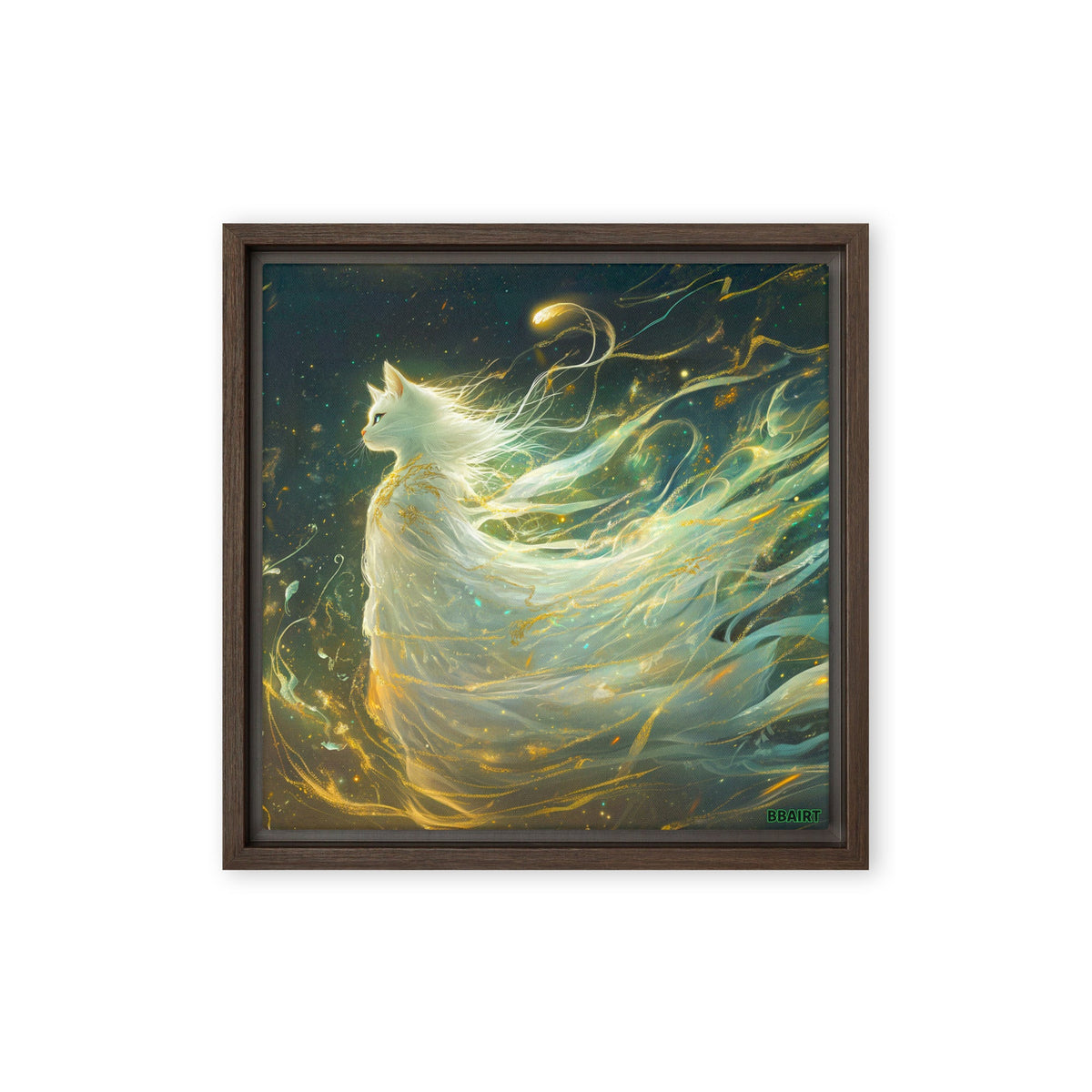 Elysia the Moonlit Spirit – Framed Canvas Print - BBairt