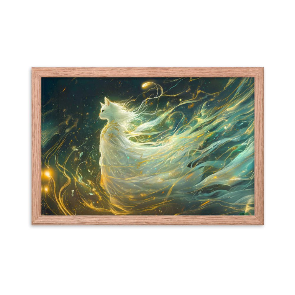 Elysia the Moonlit Spirit – Framed Matte Poster - BBairt