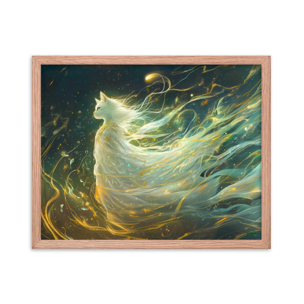 Elysia the Moonlit Spirit – Framed Matte Poster - BBairt