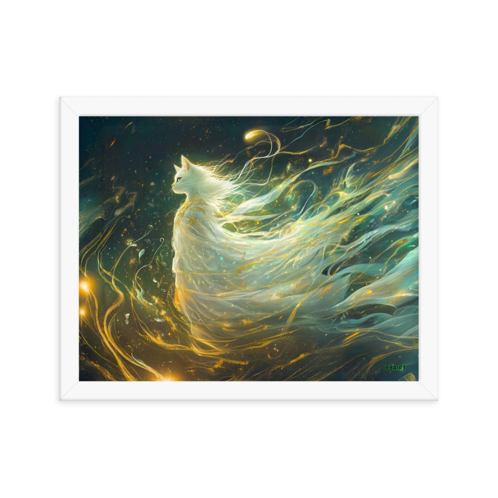Elysia the Moonlit Spirit – Framed Matte Poster - BBairt