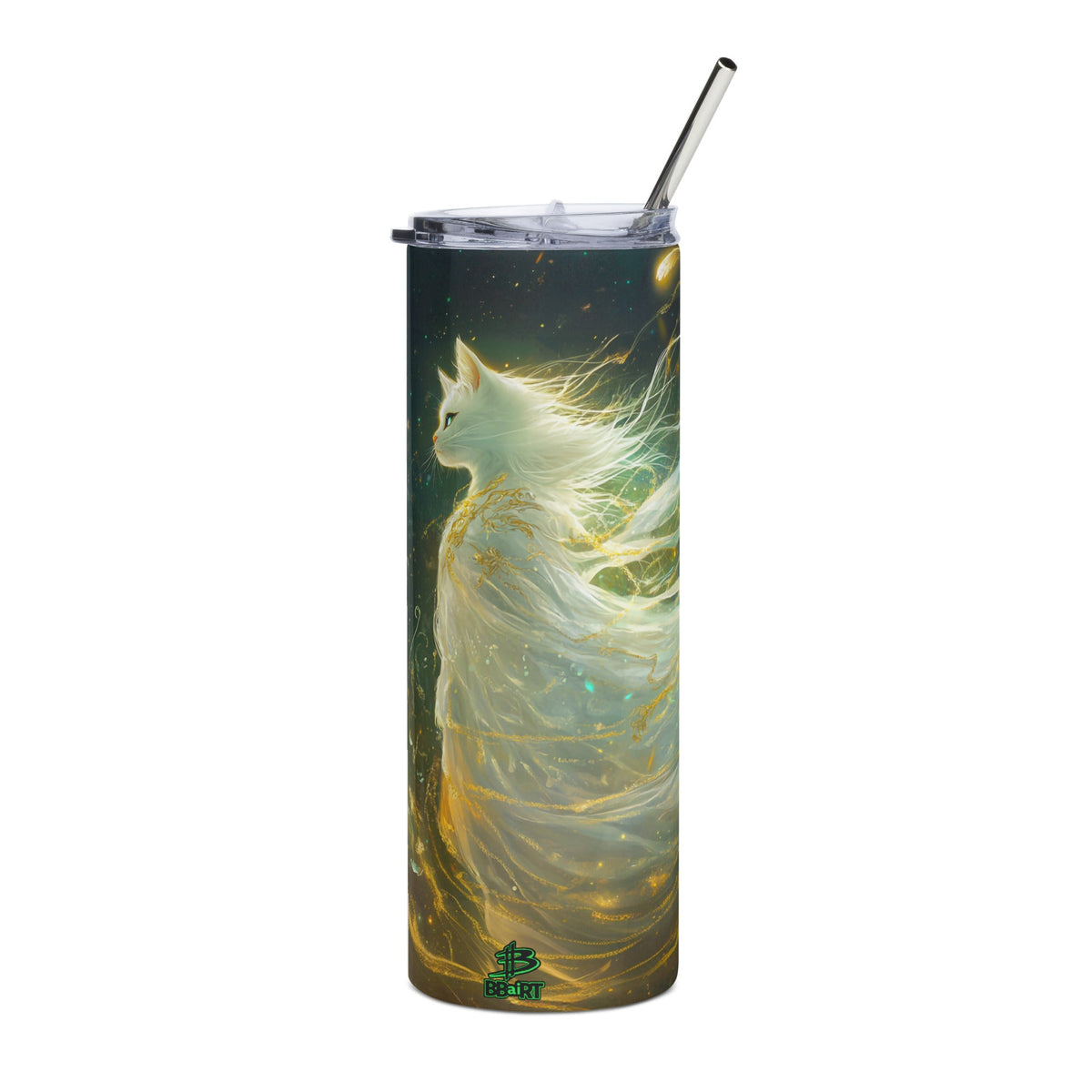 Elysia the Moonlit Spirit - Stainless Steel Tumbler - BBairt