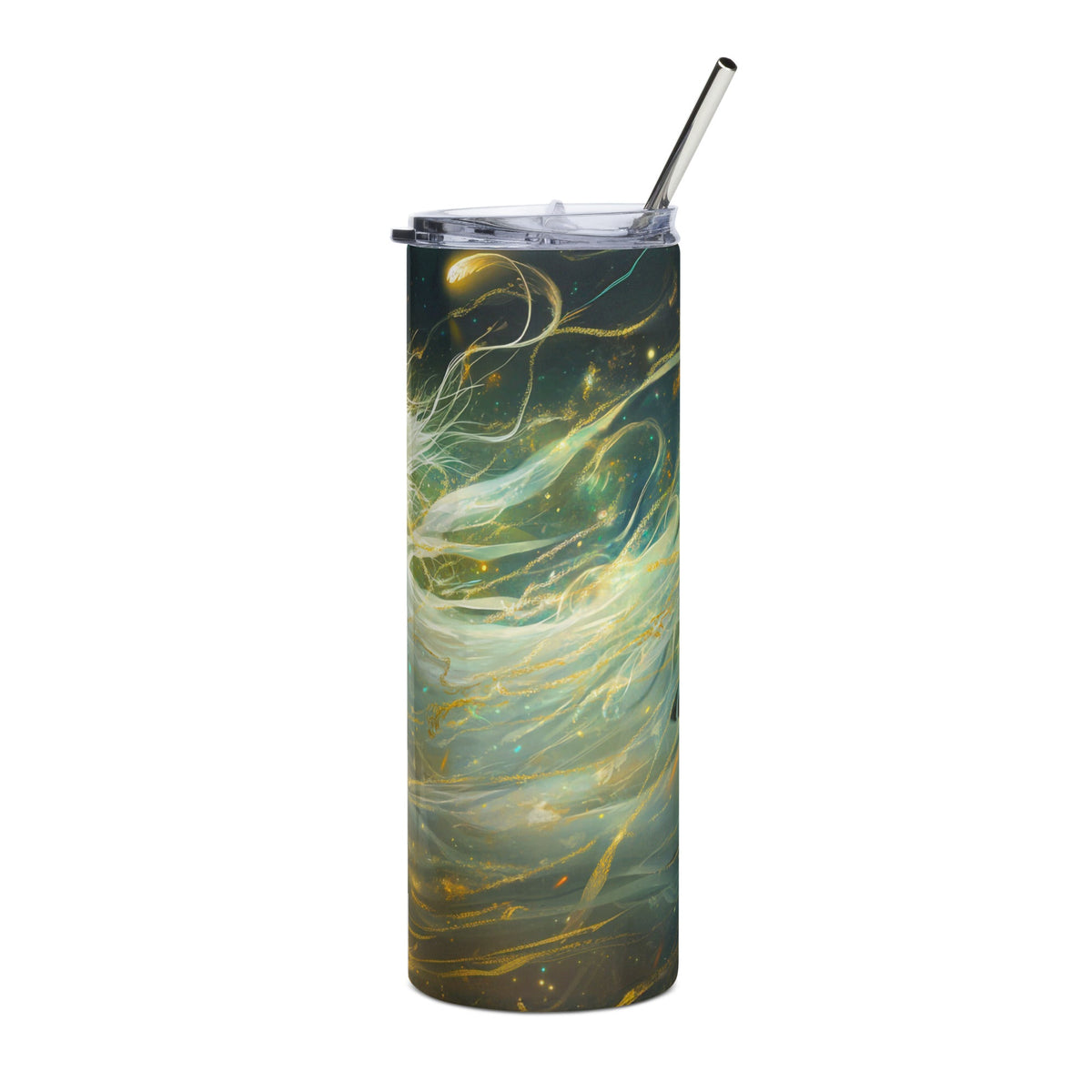 Elysia the Moonlit Spirit - Stainless Steel Tumbler - BBairt
