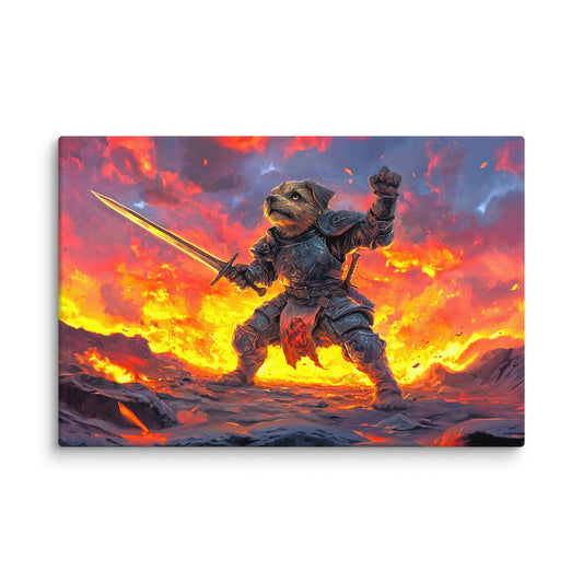 Emberpaw the Brave - Canvas Print - BBairt