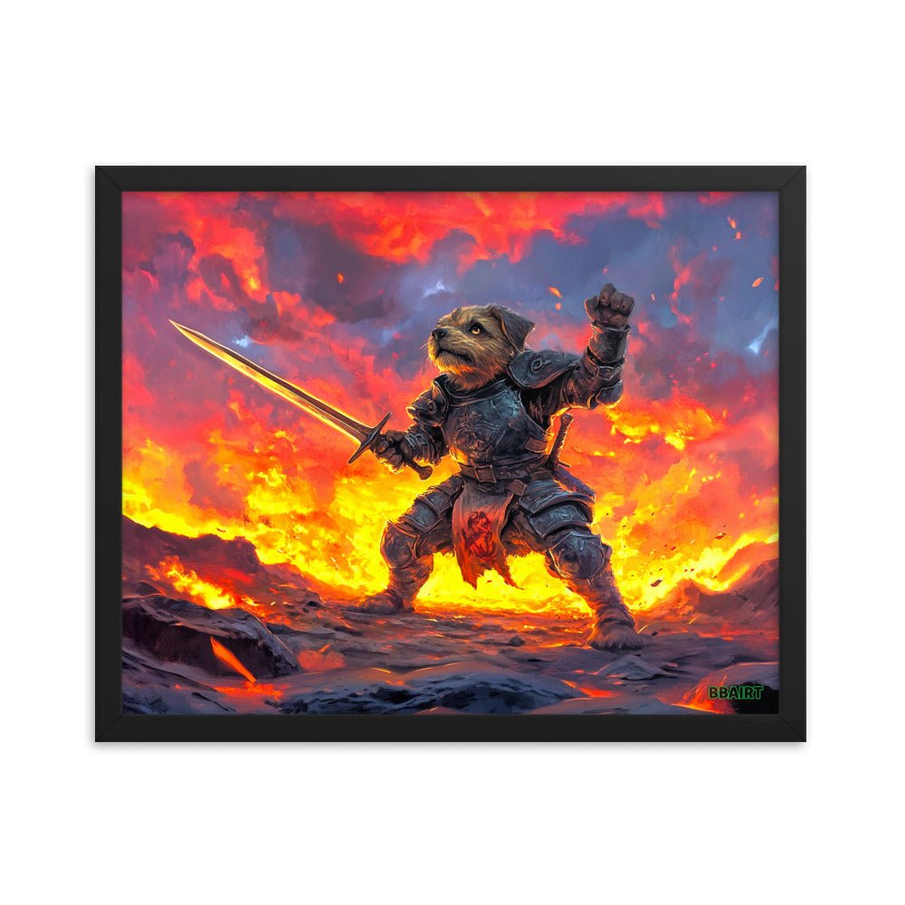 Emberpaw the Brave - Framed Matte Poster - BBairt