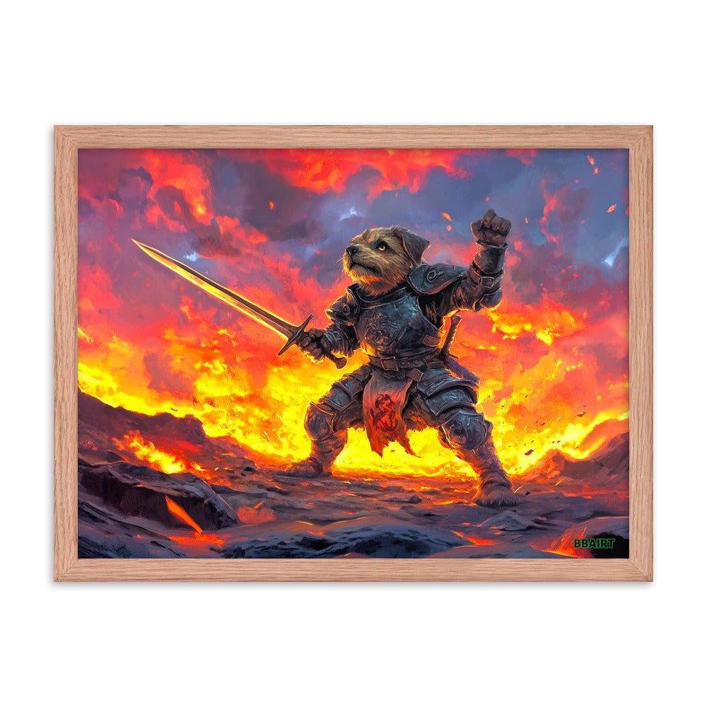 Emberpaw the Brave - Framed Matte Poster - BBairt