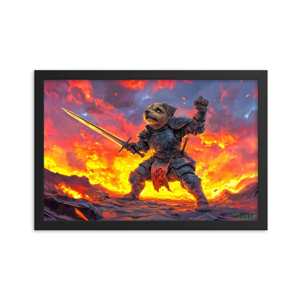 Emberpaw the Brave - Framed Matte Poster - BBairt