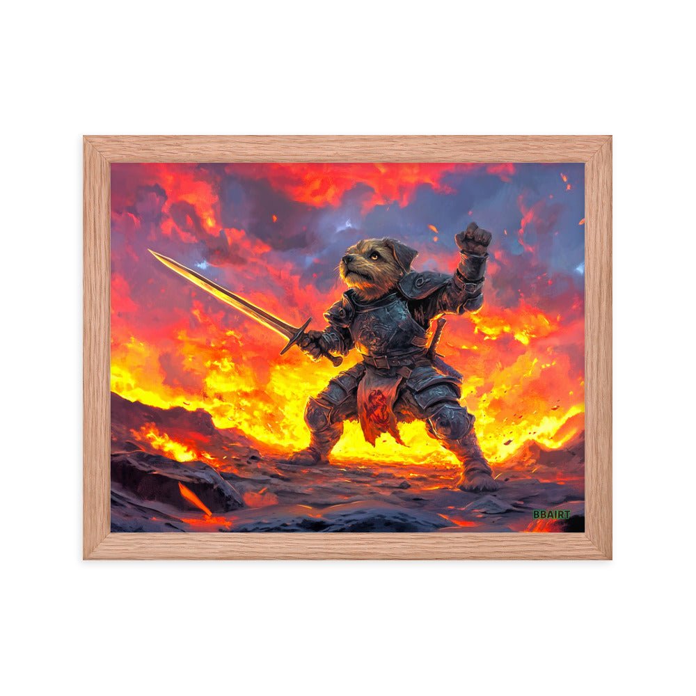 Emberpaw the Brave - Framed Matte Poster - BBairt