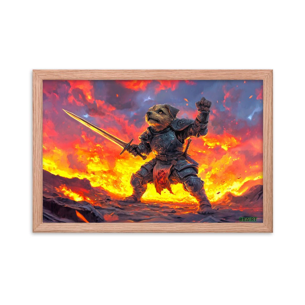 Emberpaw the Brave - Framed Matte Poster - BBairt