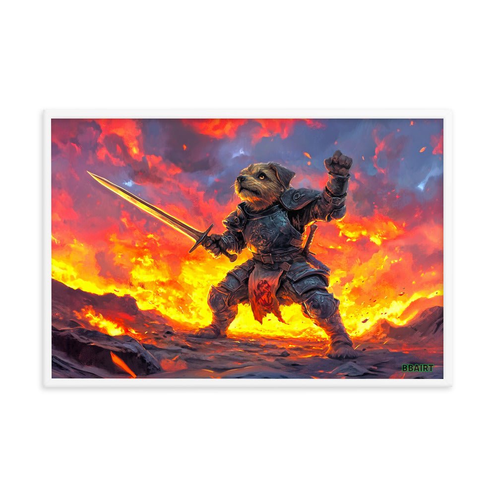 Emberpaw the Brave - Framed Matte Poster - BBairt