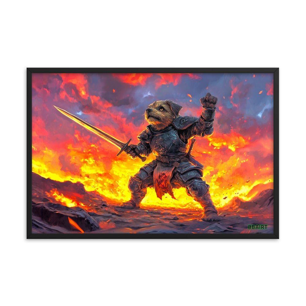 Emberpaw the Brave - Framed Matte Poster - BBairt
