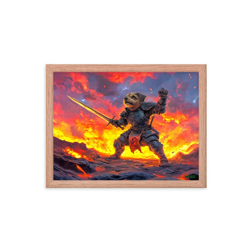 Emberpaw the Brave - Framed Matte Poster - BBairt