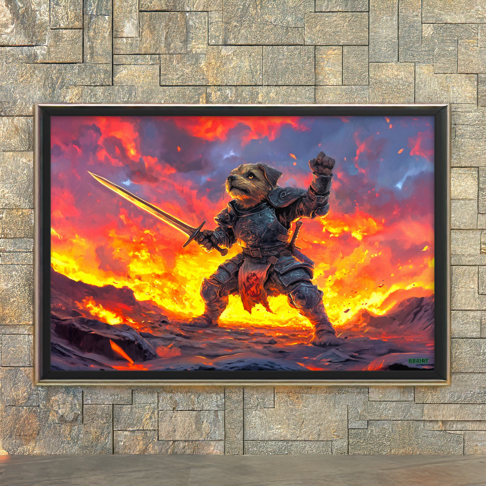 Emberpaw the Brave - Framed Photo Paper Poster - BBairt