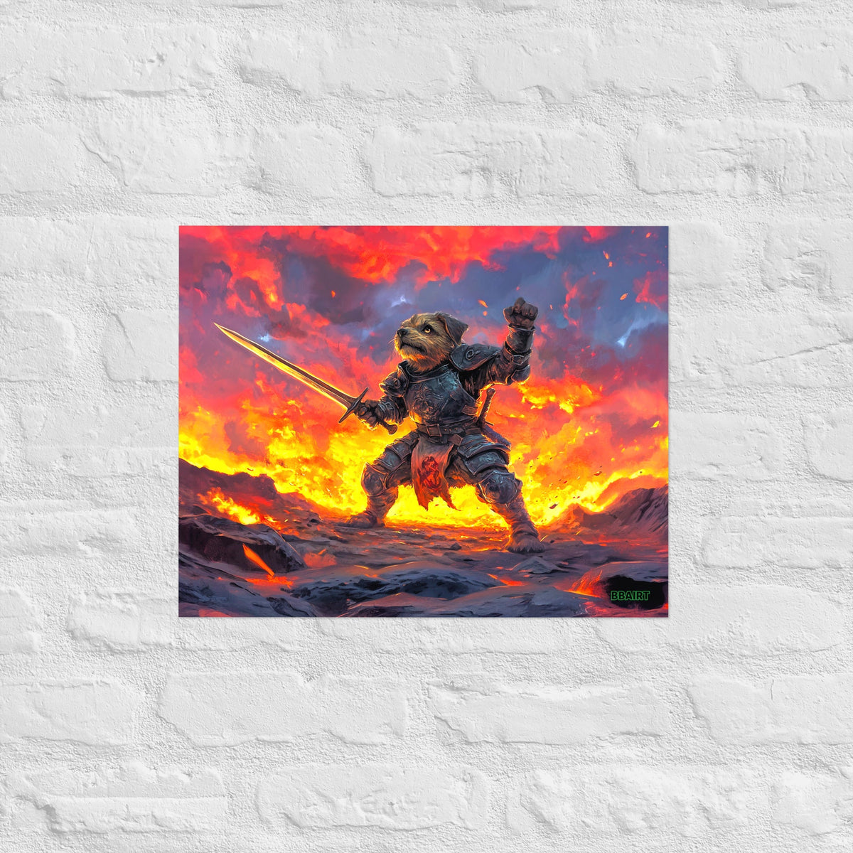 Emberpaw the Brave - Matte Poster - BBairt
