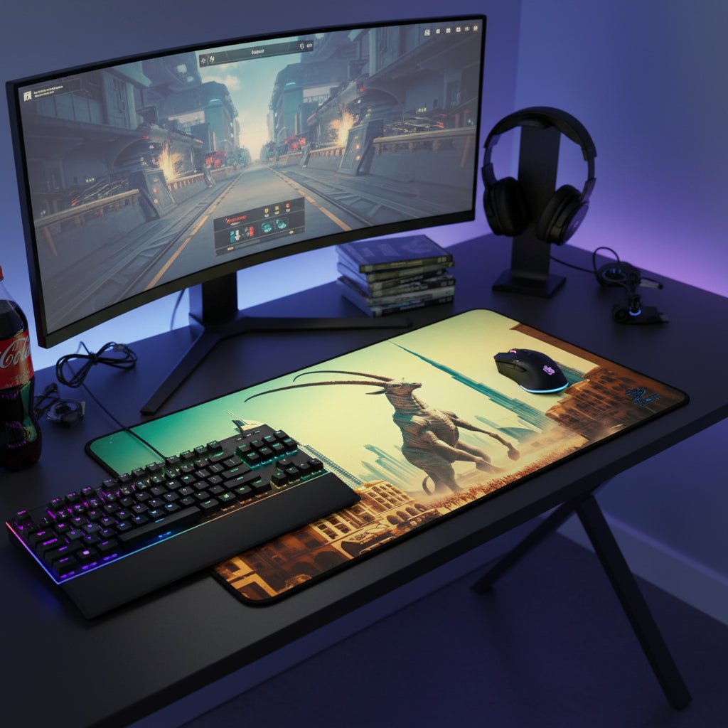Emirati Oryx Eclipse – Desk Mat - BBairt