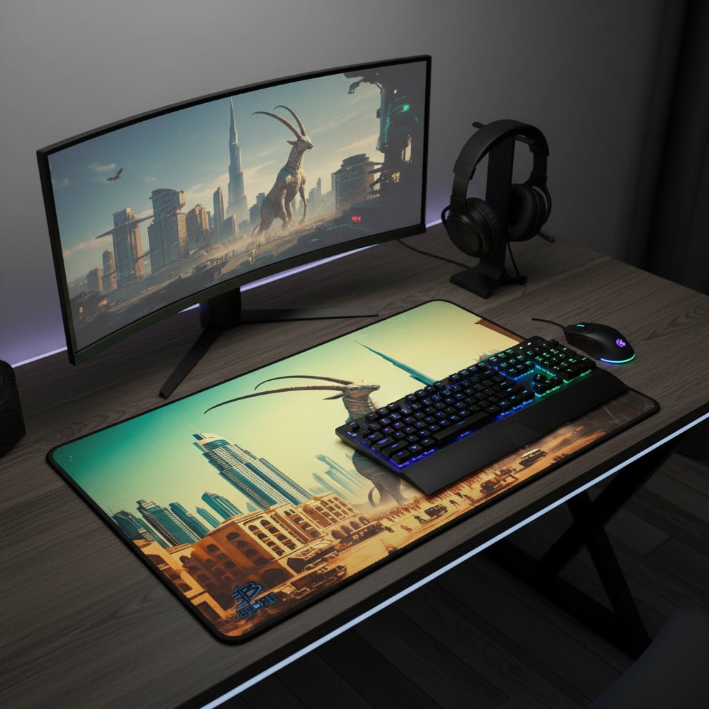 Emirati Oryx Eclipse – Desk Mat - BBairt