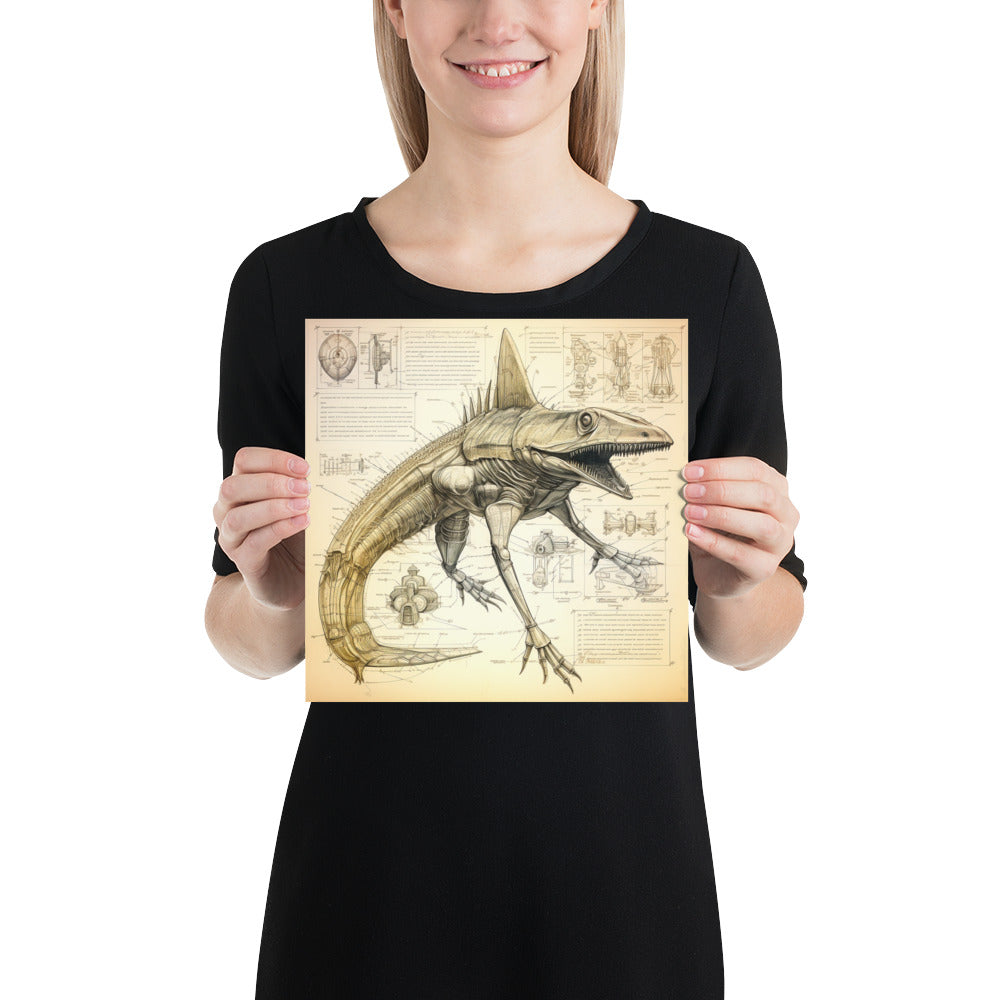 Carcharolacerta Ferox – Enhanced Matte Poster