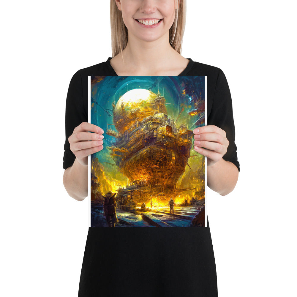 Astro-Industrial Majesty - Matte Poster