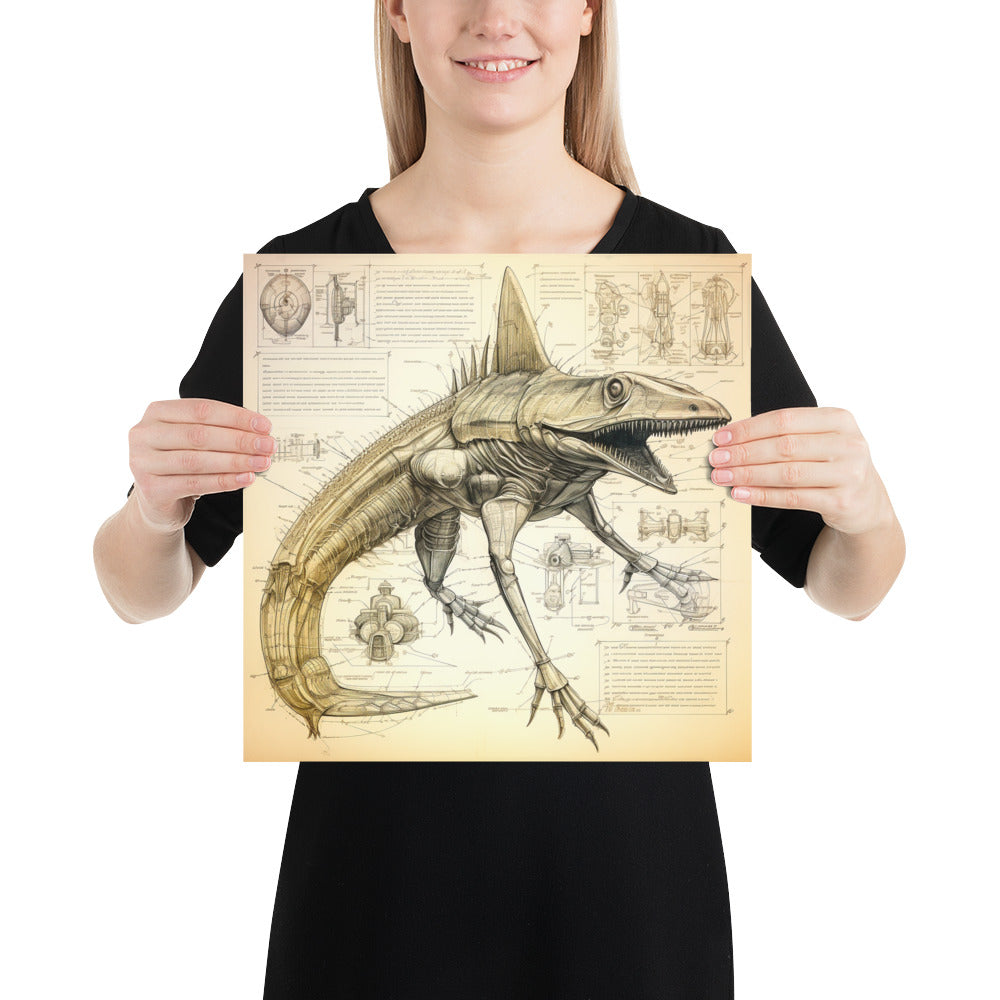 Carcharolacerta Ferox – Enhanced Matte Poster