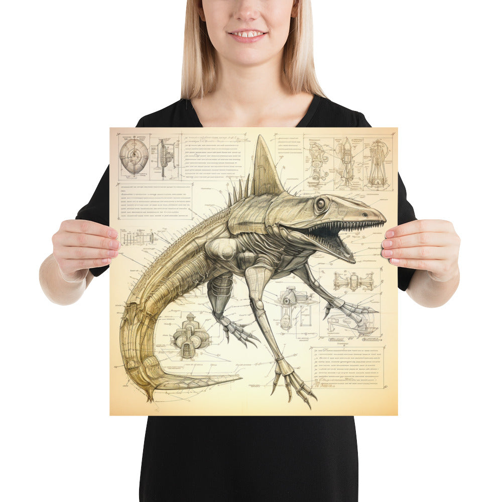 Carcharolacerta Ferox – Enhanced Matte Poster