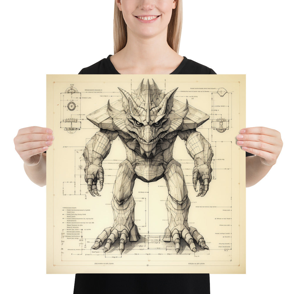 Magnasaurus Sinclairii – Enhanced Matte Poster