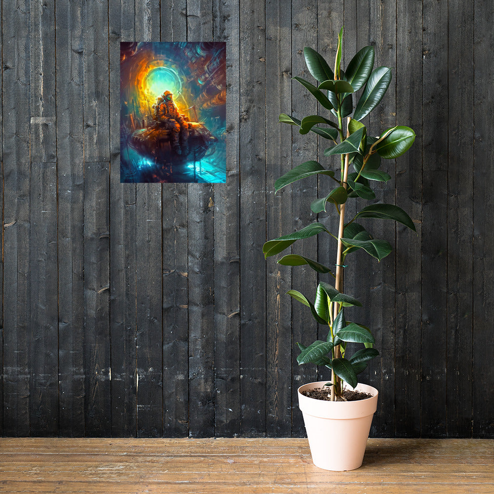 Radiant Depths of the Cosmic Forge - Matte Poster