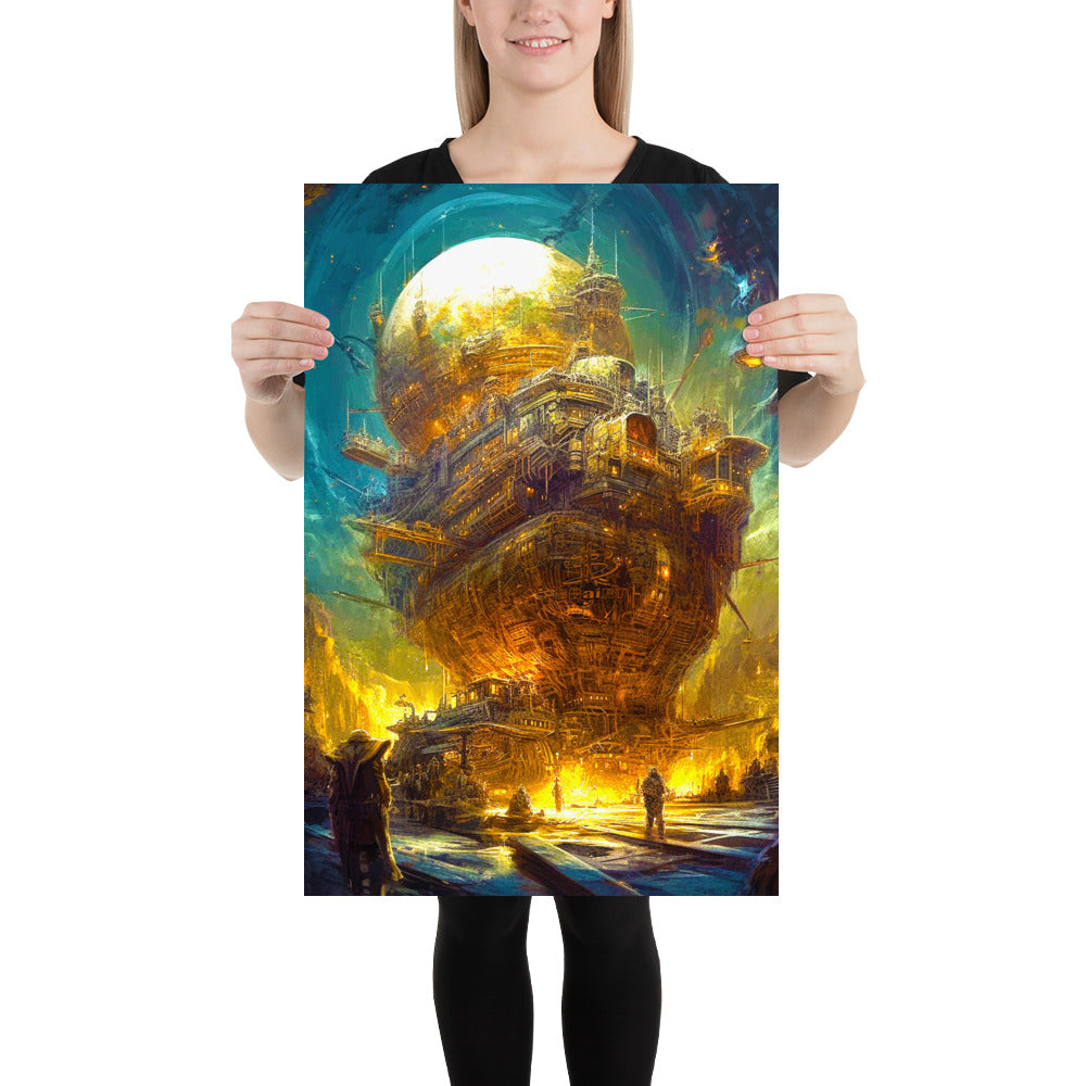 Astro-Industrial Majesty - Matte Poster