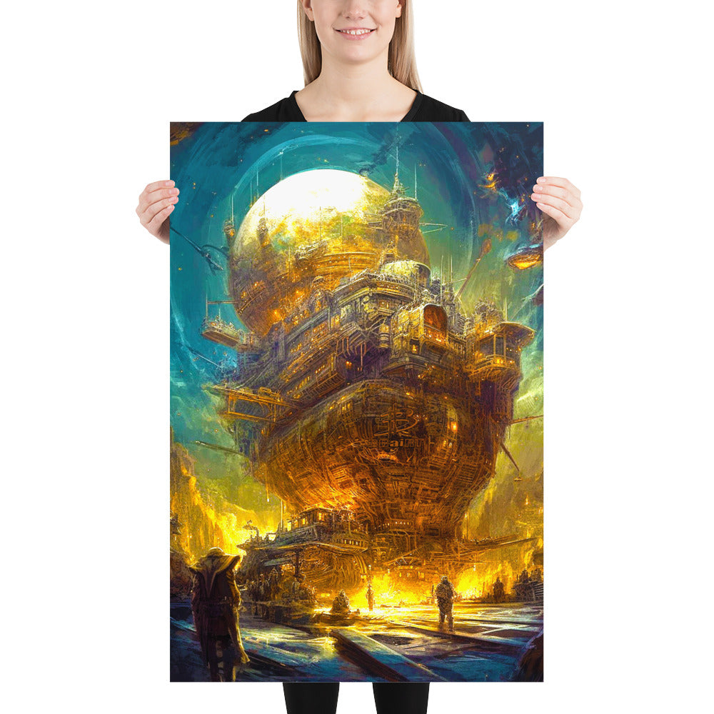Astro-Industrial Majesty - Matte Poster