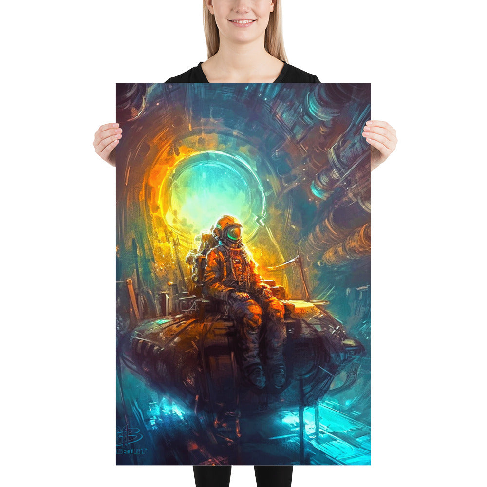 Radiant Depths of the Cosmic Forge - Matte Poster