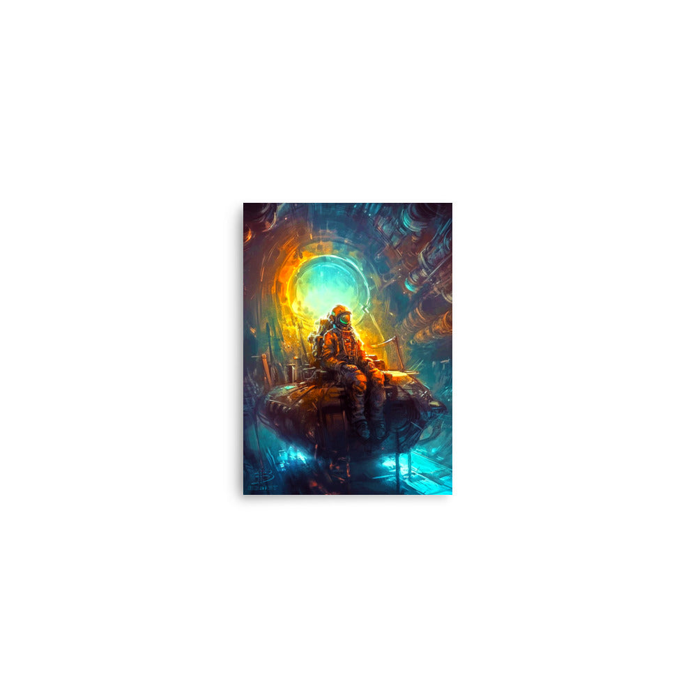 Radiant Depths of the Cosmic Forge - Matte Poster