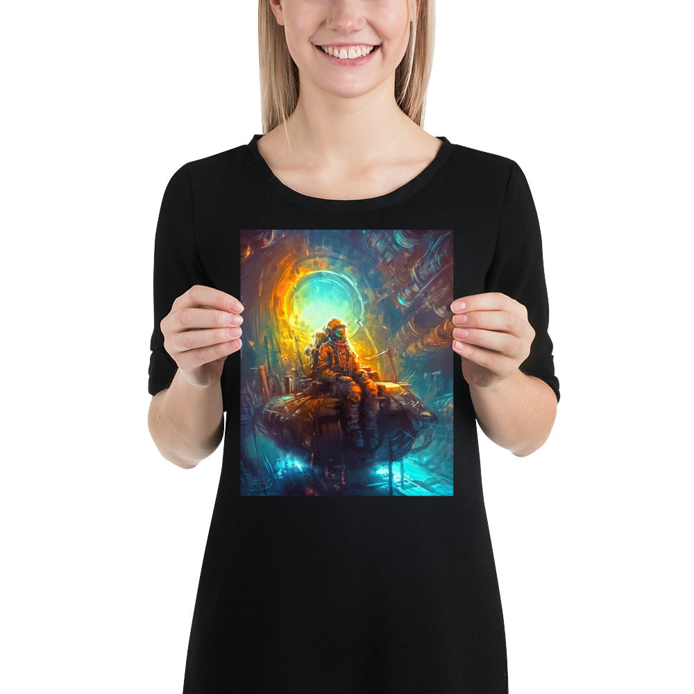 Radiant Depths of the Cosmic Forge - Matte Poster
