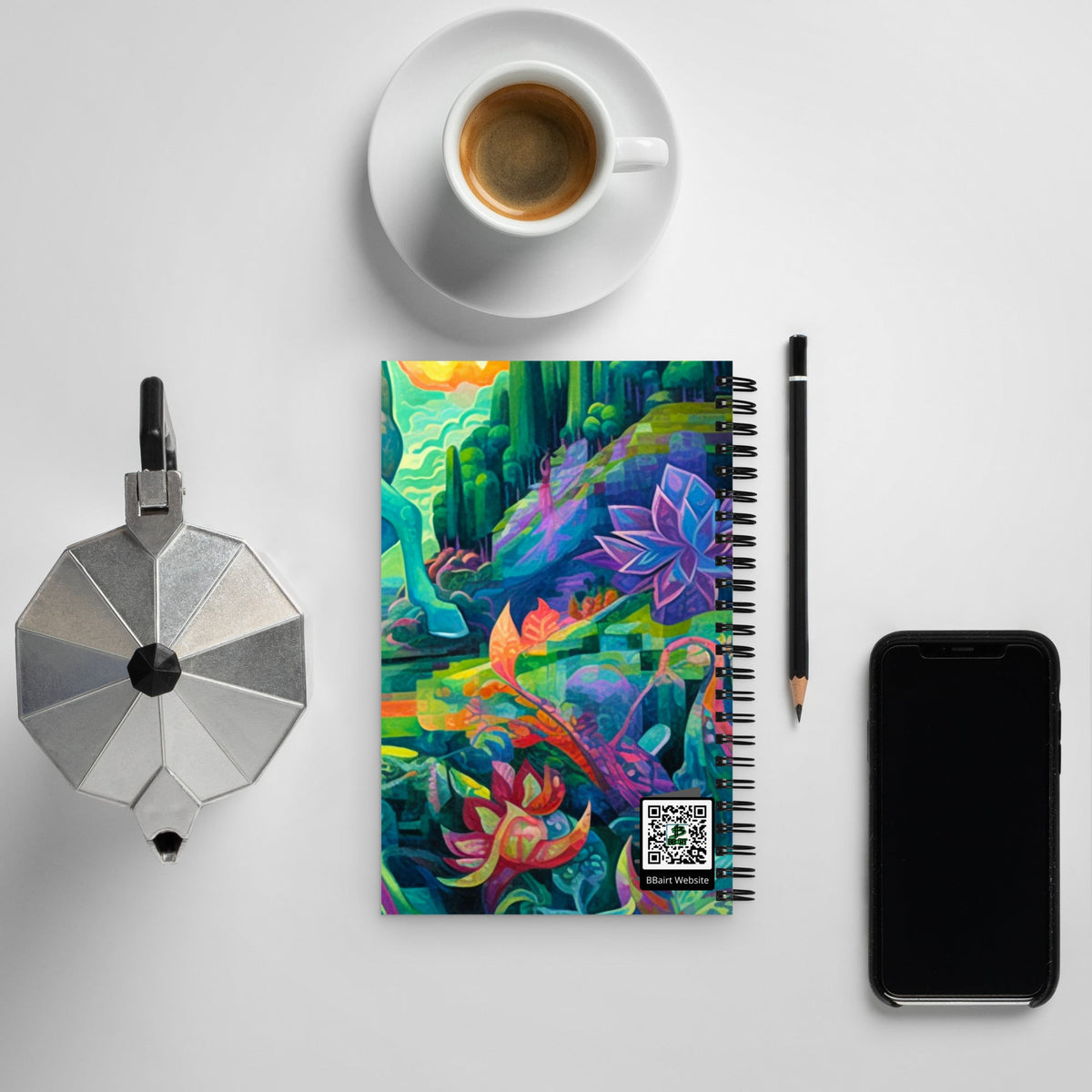 Enigma of the Valley - Spiral notebook - BBairt