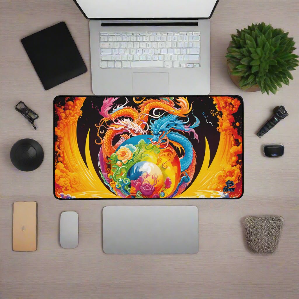 Eternal Harmony Desk Mat – Dragon Design