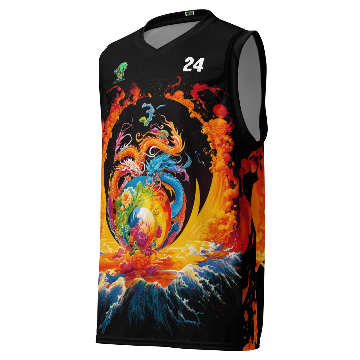 Eternal Harmony: Dual Dragon Basketball Jersey - BBairt