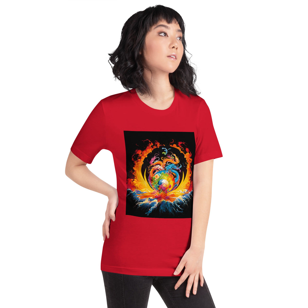 Eternal Harmony: Dual Dragon Unisex t-shirt - BBairt