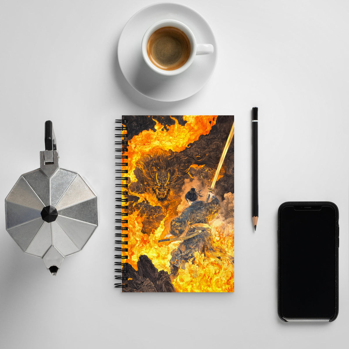 Flameborn Duel Spiral Notebook - Mythic Jheyz Collection - BBairt